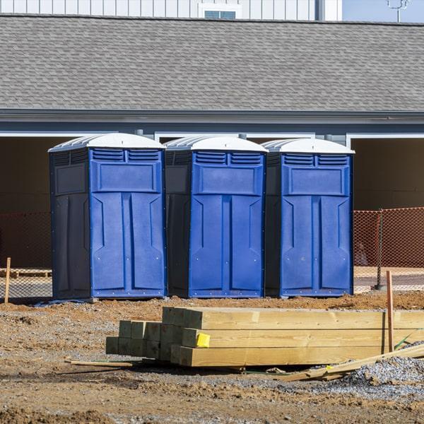 Heavy-duty construction site porta potty in Americus, Georgia