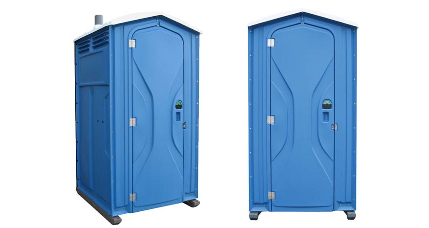 Long-term porta potty units on site in Americus, Georgia